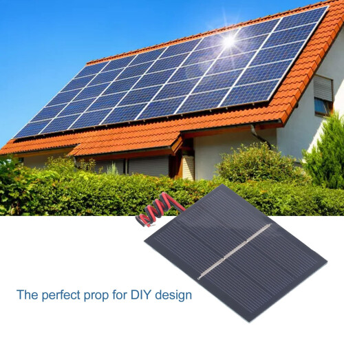 Mini Solar Panel Kit 1.5V 0.65W DIY Solar Charger with Wire,  Efficiency Epoxy Module for Off‑Grid Projects 1