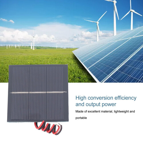 Mini Solar Panel Kit 1.5V 0.65W DIY Solar Charger with Wire,  Efficiency Epoxy Module for Off‑Grid Projects 2