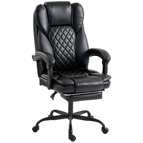 Homcom HOMCOM Home Office Chair Reclining Function High Back, Black 1