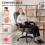 Homcom HOMCOM Home Office Chair Reclining Function High Back, Grey 4