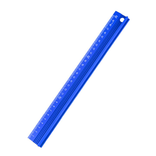 Professional Not Slip Metal Ruler for Architects-Blue 30cm