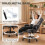 Homcom HOMCOM Home Office Chair Reclining Function High Back, Grey 7