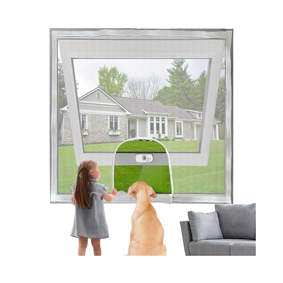 2X Adjustable Window Screen Replacement Kit With Zipper Opening,Keep Mosquitoes Out,Insect Protection For Household 6033075436522