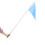 Small Telescoping Flag Pole with Blue Tour Guide Flag 7
