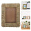 Rustic Brown Woven Photo Frame Boho Family Portrait Display 6