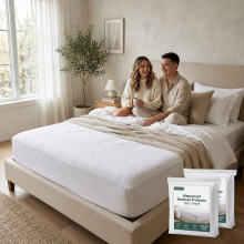 (2X King) Waterproof Terry Towel Mattress Protector - Single, Double, King, Super King