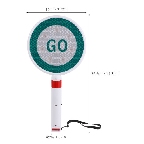 High-Visibility Plastic Traffic Stop Sign Handheld with LED Lights 1