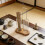 Decorative Two Section Glass For Waste Control And-Wood color 7