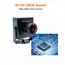 2X 160-Grad-Weitwinkel, 1,8 mm Fisheye, 2K HD, PC-Webcam, Plug & , 30 Fps, 2560 X 1440, Hochgeschwindigkeitsvideo, Live-Computerkamera