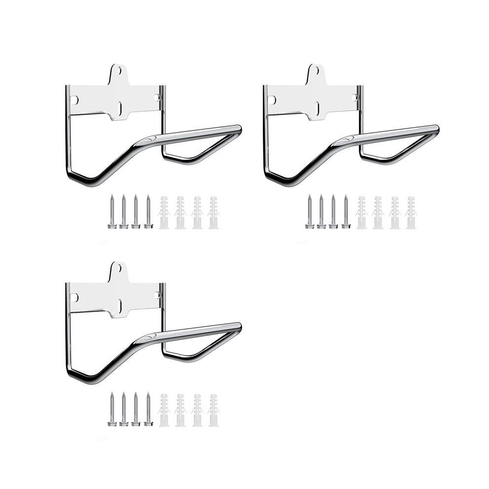 3X Ladder Rack Hanger, Ladder Storage Hook Wall Mount Multi-Purpose Garage Utility Rack Heavy Duty 6033725900533