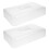 2Pcs Transparent Acrylic Food Dome Rectangular Cake Stand Cover 6
