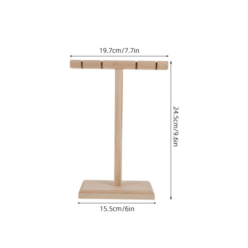 Support Casque Bois Beige Stable Pour Bureau Camping 1