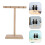 Support Casque Bois Beige Stable Pour Bureau Camping 6