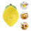 4Pcs Ceramic Lemon Shape Fruit Bowls Multipurpose Serving Plates 6