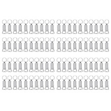 80PCS Sublimation Blanks Keychains Metal Bottle Opener Blank Key Rings Gift for Your Boyfriend, Husband, Father