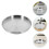 Silver Stainless Steel Round Tray for Restaurant Use 4