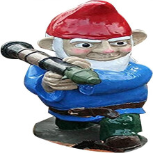 Encantadores mini gnomos, gnomos de jardim criativos com revestimento resistente às intempéries para uso interno e externo, 1 unidade.