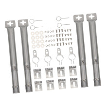 Stainless Steel BBQ Burner Tube Set for Gas Grill Replacement, Even Heat Distribution and Easy Installation