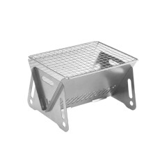 Folding Portable Charcoal Grill Stainless Steel BBQ for Outdoor Cooking Camping and Patio