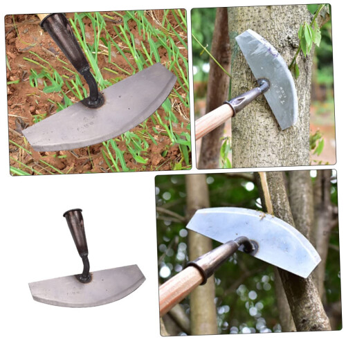 Steel Hand Hoe for Weeding with Sharp Blade, Lightweight Compact Gardening Tool without Handle 1