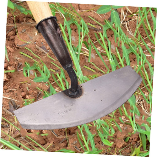 Steel Hand Hoe for Weeding with Sharp Blade, Lightweight Compact Gardening Tool without Handle 2