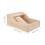 1Plateforme Sable Bois Naturel Hamster Avec Échelle Kaki 2