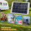 3W 5V Solarmodul 16x12cm wasserdichtes Micro USB 2