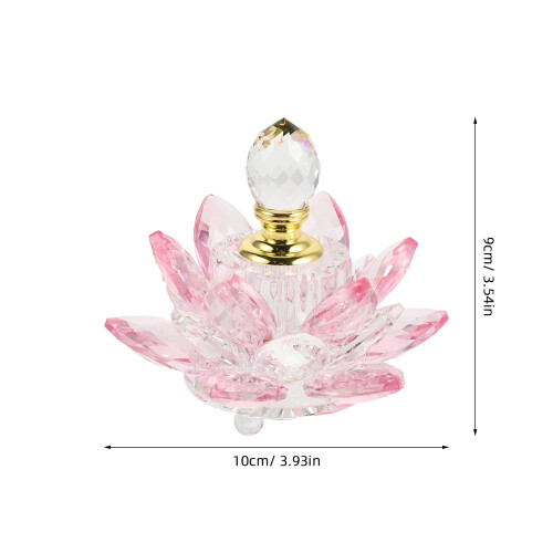 Kristallflasche Mit Lotusblume, Rosa Duftspender, Nachfüllbar 1