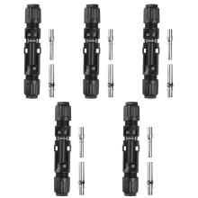 5 Pairs 1500V Solar Panel Connectors Waterproof Male Female PV Connectors for Photovoltaic Cables