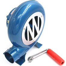 250W Hand Crank Blacksmith Forge Blower for BBQ Fire and Outdoor Cooking, Stable Airflow Control