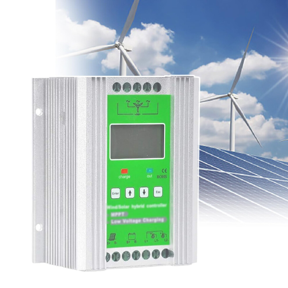 Wind And Solar Hybrid Mppt Charge Controller 12V/24V/48V 1000W, Battery Auto Detect Boost Charging 9330225855996