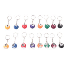 Colorful Billiard Keychain Set 128 Pcs, Magic Key Chain Balls Eightball Billar Billiards Chains Accessories