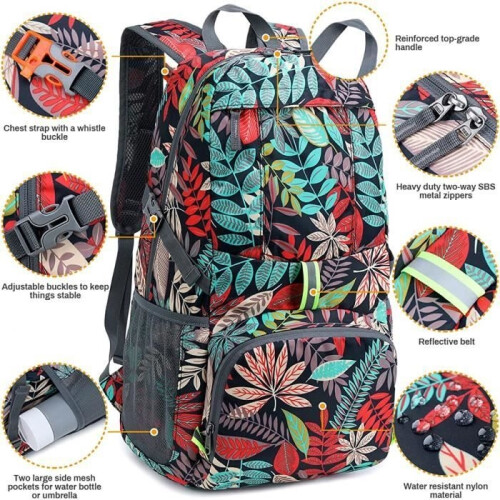 Backpack - ZGEER - Foldable Model 35L - Waterproof - Ultralight - Reflective Design 2