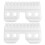 25 Teeth  Coarse Cutter Clipper Replacement Ceramic Blade for  Detachable 40 2 Pcs 1
