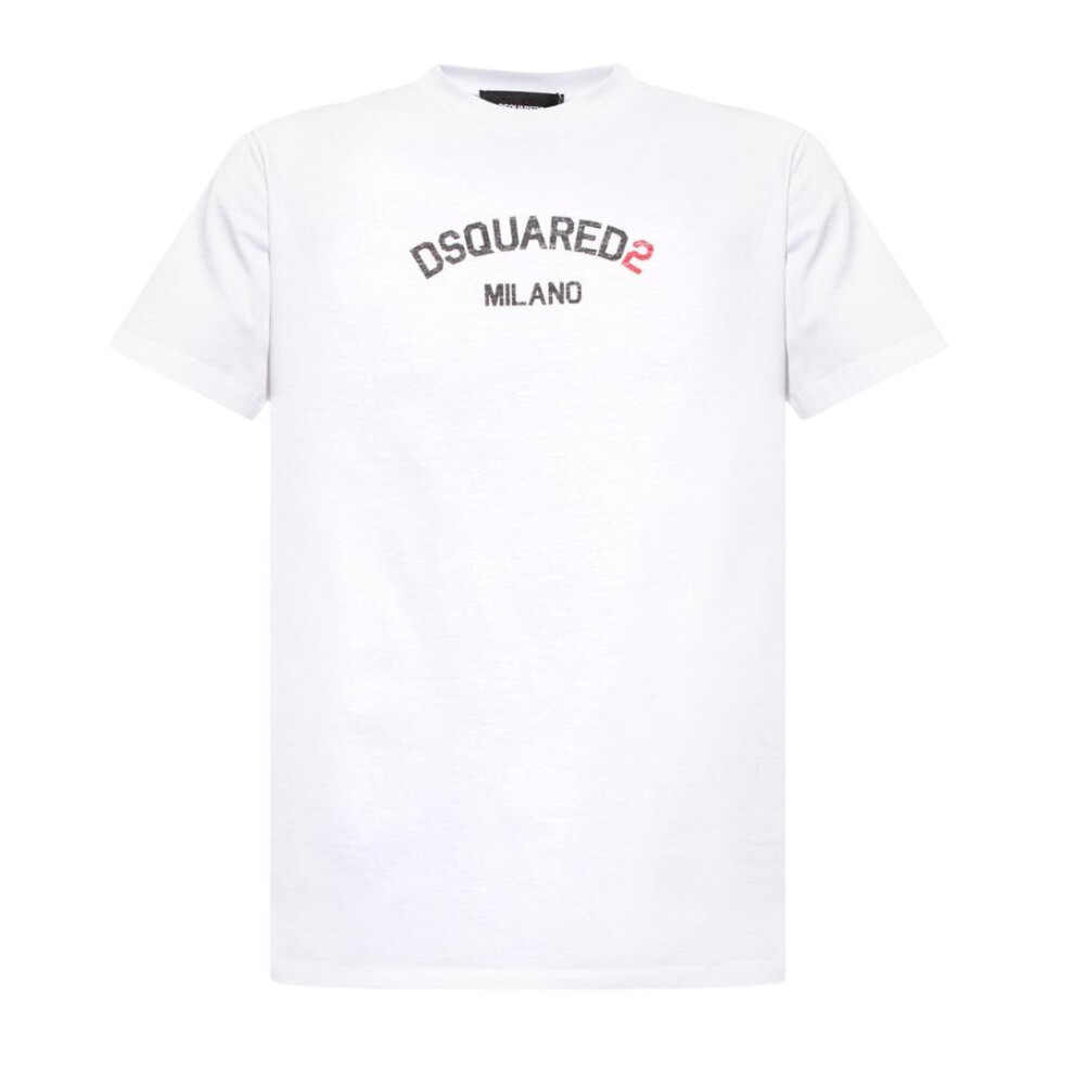 Dsquared2 Mens Milano Logo T-Shirt White