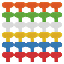 30 Etiquetas para Cables, Etiquetas para Cables, Etiquetas Multicolores para Escribir en Cables, Etiquetas para Gestión e Identificación de Cables