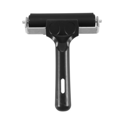 Thinp Rubber Roller,Brayer Rollers for Crafting 3.74inch Rubber Roller Black for Crafting Printing Inking and Stamping