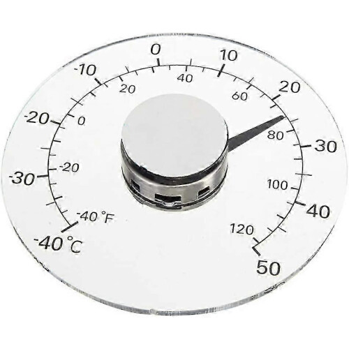 Termómetro autoadhesivo para ventanas para el control de la temperatura exterior.