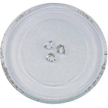 Plateau tournant en verre pour micro-ondes Siemens, remplacement universel 245 mm avec fixations