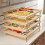 Wooden food dryer stackable with drying nets 1