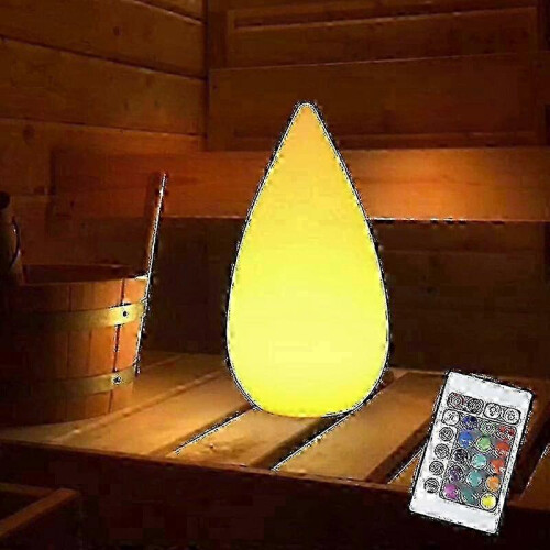 Dimmable Sauna Lamp for Wellness Rechargeable RGB LED Bedside Remote Control