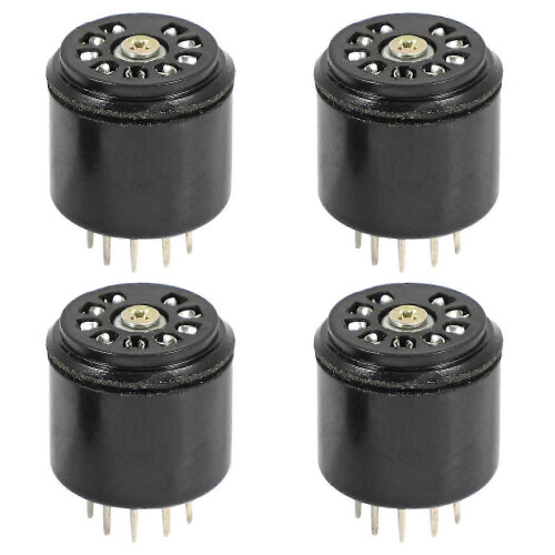 Bakelite Socket Savers for Tubes, 4 Pcs 9-Pin Base for 12AU7 12AX7 Valves