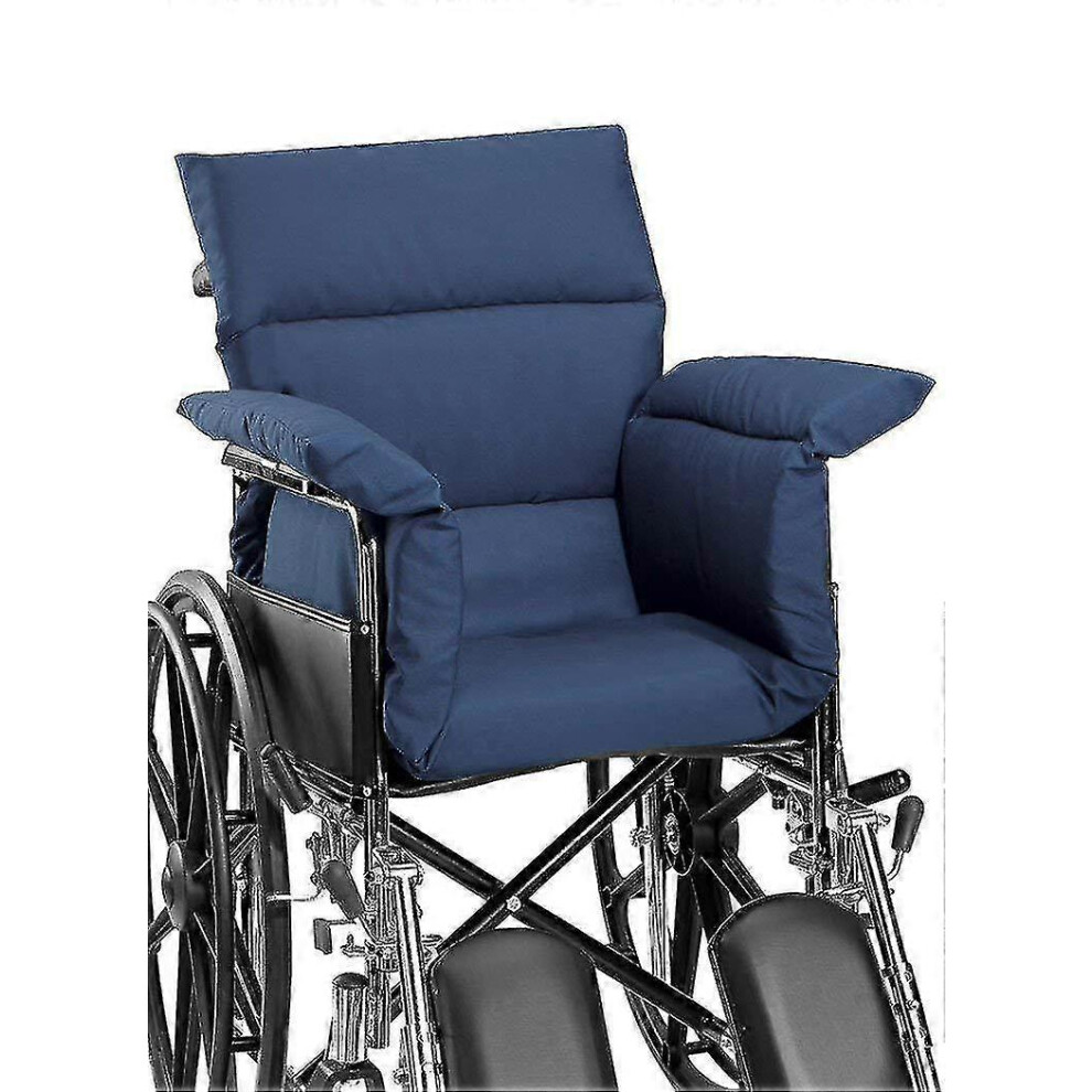 Anti bedsore pad 115x100cm, blue breathable wheelchair cushion
