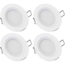 Downlights LED de 12 V para interiores de barcos, paquete de 4 luces empotradas de techo