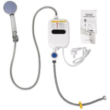 Elektrische boiler voor de douche, 3500W doorstroomverwarmer met EU-stekker