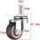 32mm Thread Furniture Casters 4-Pack with TPE Rubber for Easy Mobility 1