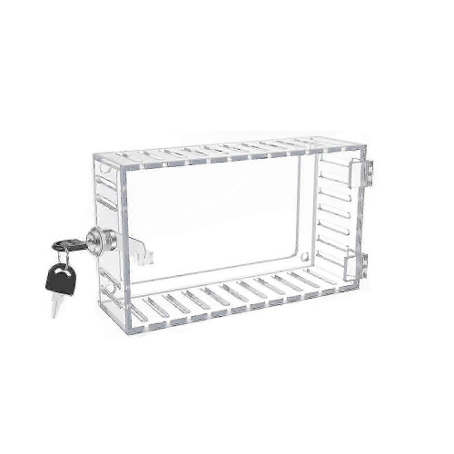 Universal Wall Cover for Thermostat With Key, Clear Large Lock Box