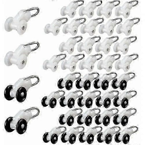 Pergola Curtain Track System with 40 Gliders and Attachment Hooks