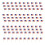 100Pcs Multicolor International Flag Toothpicks Cupcake-America 1