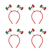 Cheerful Set Of 4pcs Team Spirit Headbands Headwears For-Mexico